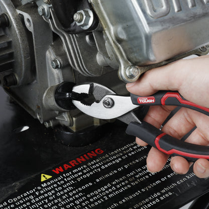 6-Inch Slip Joint Pliers with Ergonomic Soft Grip Handles