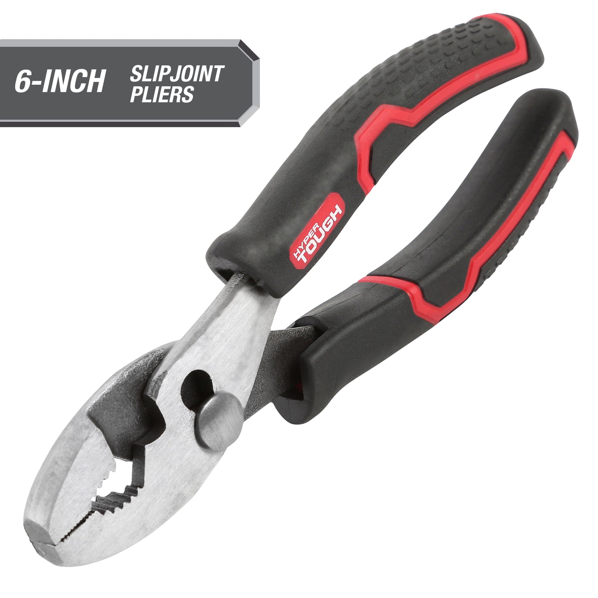6-Inch Slip Joint Pliers with Ergonomic Soft Grip Handles